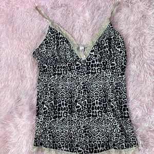 Leopard print pj top